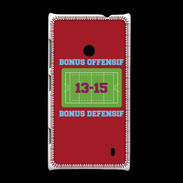Coque Nokia Lumia 520 Bonus Offensif-Défensif Rouge