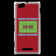 Coque Sony Xperia M Bonus Offensif-Défensif Rouge