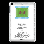 Coque iPadMini Mêlée relevée Bonus offensif-défensif Blanc