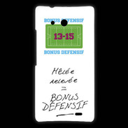 Coque Huawei Ascend Mate Mêlée relevée Bonus offensif-défensif Blanc