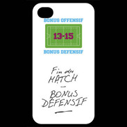 Coque iPhone 4 / iPhone 4S Fin de match Bonus offensif-défensif Blanc