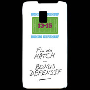 Coque LG P990 Fin de match Bonus offensif-défensif Blanc
