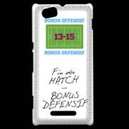 Coque Sony Xperia M Fin de match Bonus offensif-défensif Blanc