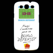 Coque Samsung Galaxy S3 Merci l'arbitre Bonus offensif-défensif Blanc