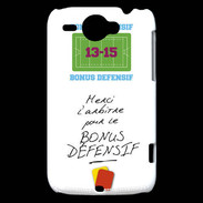Coque HTC Wildfire G8 Merci l'arbitre Bonus offensif-défensif Blanc