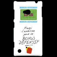 Coque Nokia Lumia 720 Merci l'arbitre Bonus offensif-défensif Blanc