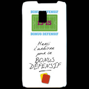Coque LG P990 Merci l'arbitre Bonus offensif-défensif Blanc