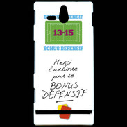 Coque Sony Xperia U Merci l'arbitre Bonus offensif-défensif Blanc