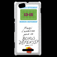 Coque Sony Xperia M Merci l'arbitre Bonus offensif-défensif Blanc