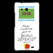 Coque Huawei Ascend Mate Merci l'arbitre Bonus offensif-défensif Blanc