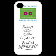 Coque iPhone 4 / iPhone 4S Plaquage Bonus offensif-défensif Blanc