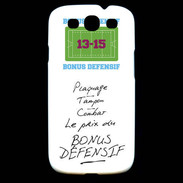 Coque Samsung Galaxy S3 Plaquage Bonus offensif-défensif Blanc