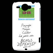 Coque HTC Wildfire G8 Plaquage Bonus offensif-défensif Blanc