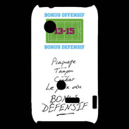 Coque Sony Xperia Typo Plaquage Bonus offensif-défensif Blanc