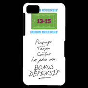 Coque Blackberry Z10 Plaquage Bonus offensif-défensif Blanc