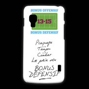 Coque LG L5 2 Plaquage Bonus offensif-défensif Blanc