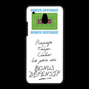 Coque HTC One Mini Plaquage Bonus offensif-défensif Blanc