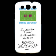 Coque Samsung Galaxy S3 1 point bonus offensif-défensif Blanc