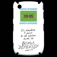 Coque Blackberry 8520 1 point bonus offensif-défensif Blanc