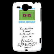 Coque HTC Wildfire G8 1 point bonus offensif-défensif Blanc