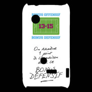 Coque Sony Xperia Typo 1 point bonus offensif-défensif Blanc