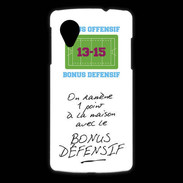 Coque LG Nexus 5 1 point bonus offensif-défensif Blanc