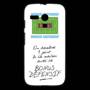 Coque Motorola G 1 point bonus offensif-défensif Blanc