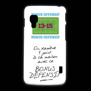Coque LG L5 2 1 point bonus offensif-défensif Blanc