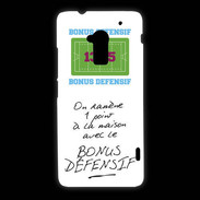 Coque HTC One Max 1 point bonus offensif-défensif Blanc