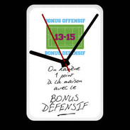 Grande pendule murale 1 point bonus offensif-défensif Blanc