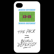 Coque iPhone 4 / iPhone 4S The pack Bonus offensif-défensif Blanc