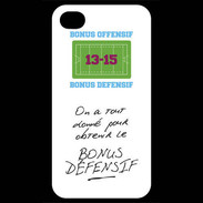 Coque iPhone 4 / iPhone 4S Obtenir le Bonus offensif-défensif Blanc