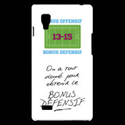 Coque LG Optimus L9 Obtenir le Bonus offensif-défensif Blanc