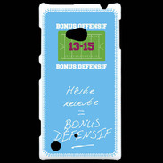 Coque Nokia Lumia 720 Mêlée relevée Bonus offensif-défensif Bleu