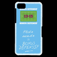 Coque Blackberry Z10 Mêlée relevée Bonus offensif-défensif Bleu