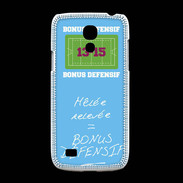 Coque Samsung Galaxy S4mini Mêlée relevée Bonus offensif-défensif Bleu