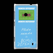 Coque Nokia Lumia 520 Mêlée relevée Bonus offensif-défensif Bleu