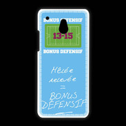 Coque HTC One Mini Mêlée relevée Bonus offensif-défensif Bleu