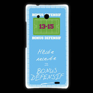 Coque Huawei Ascend Mate Mêlée relevée Bonus offensif-défensif Bleu