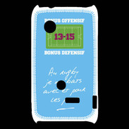 Coque Sony Xperia Typo Les potes Bonus offensif-défensif Bleu