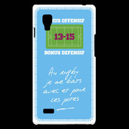 Coque LG Optimus L9 Les potes Bonus offensif-défensif Bleu
