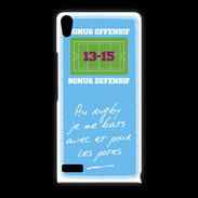 Coque Huawei Ascend P6 Les potes Bonus offensif-défensif Bleu