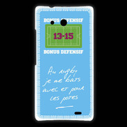 Coque Huawei Ascend Mate Les potes Bonus offensif-défensif Bleu