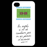 Coque iPhone 4 / iPhone 4S Le combat Bonus offensif-défensif Blanc