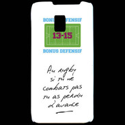 Coque LG P990 Le combat Bonus offensif-défensif Blanc