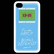 Coque iPhone 4 / iPhone 4S Fin de match Bonus offensif-défensif Bleu