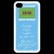 Coque iPhone 4 / iPhone 4S Plaquage Bonus offensif-défensif Bleu