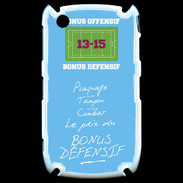 Coque Blackberry 8520 Plaquage Bonus offensif-défensif Bleu