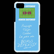 Coque Blackberry Z10 Plaquage Bonus offensif-défensif Bleu