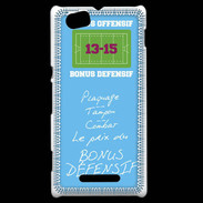 Coque Sony Xperia M Plaquage Bonus offensif-défensif Bleu